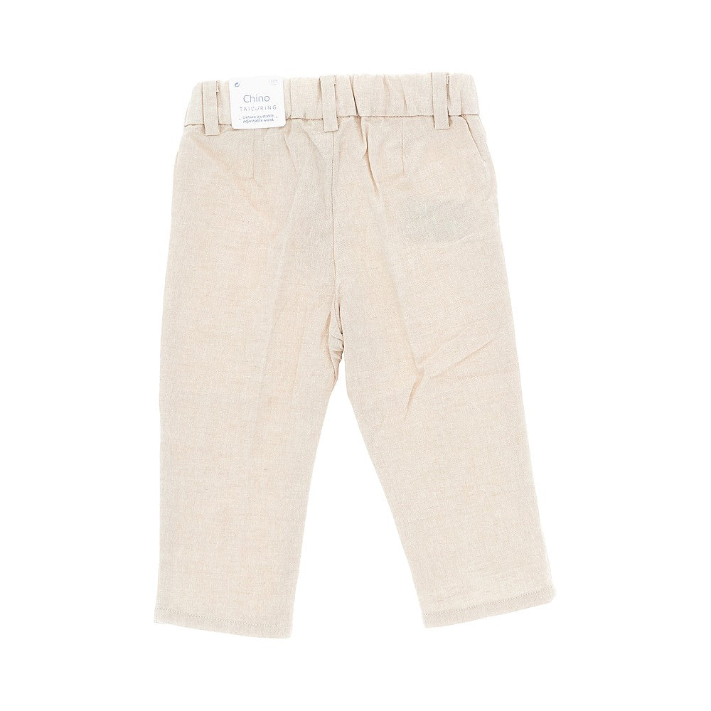 Mayoral Cotton and linen chino pants
