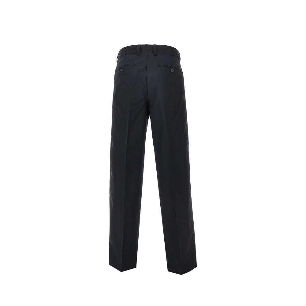 EMPORIO ARMANI Micro-textured light wool pants
