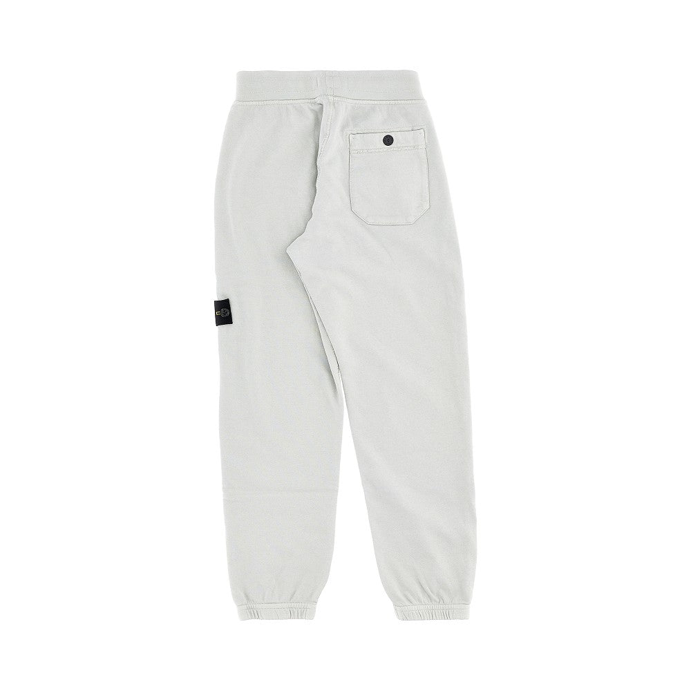 STONE ISLAND Organic cotton sweatpants with logo badge