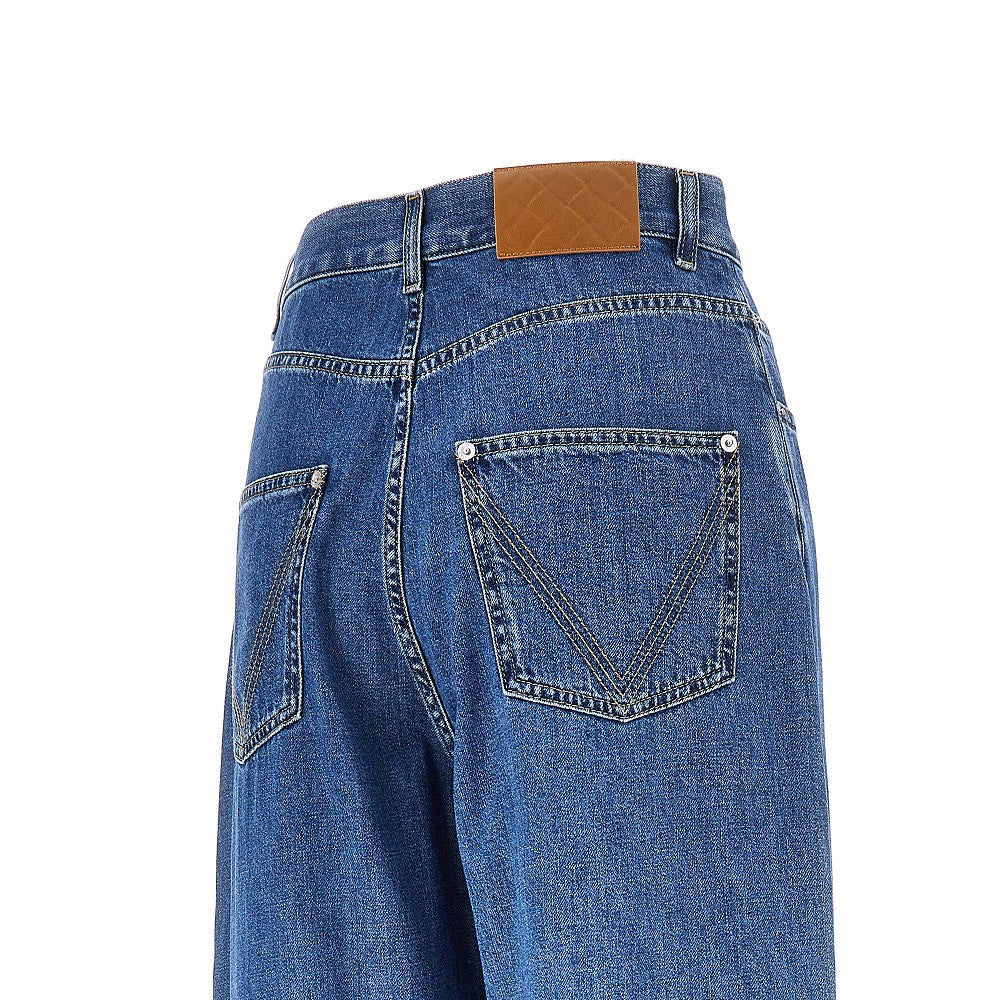 BOTTEGA VENETA Wide leg high-rise jeans