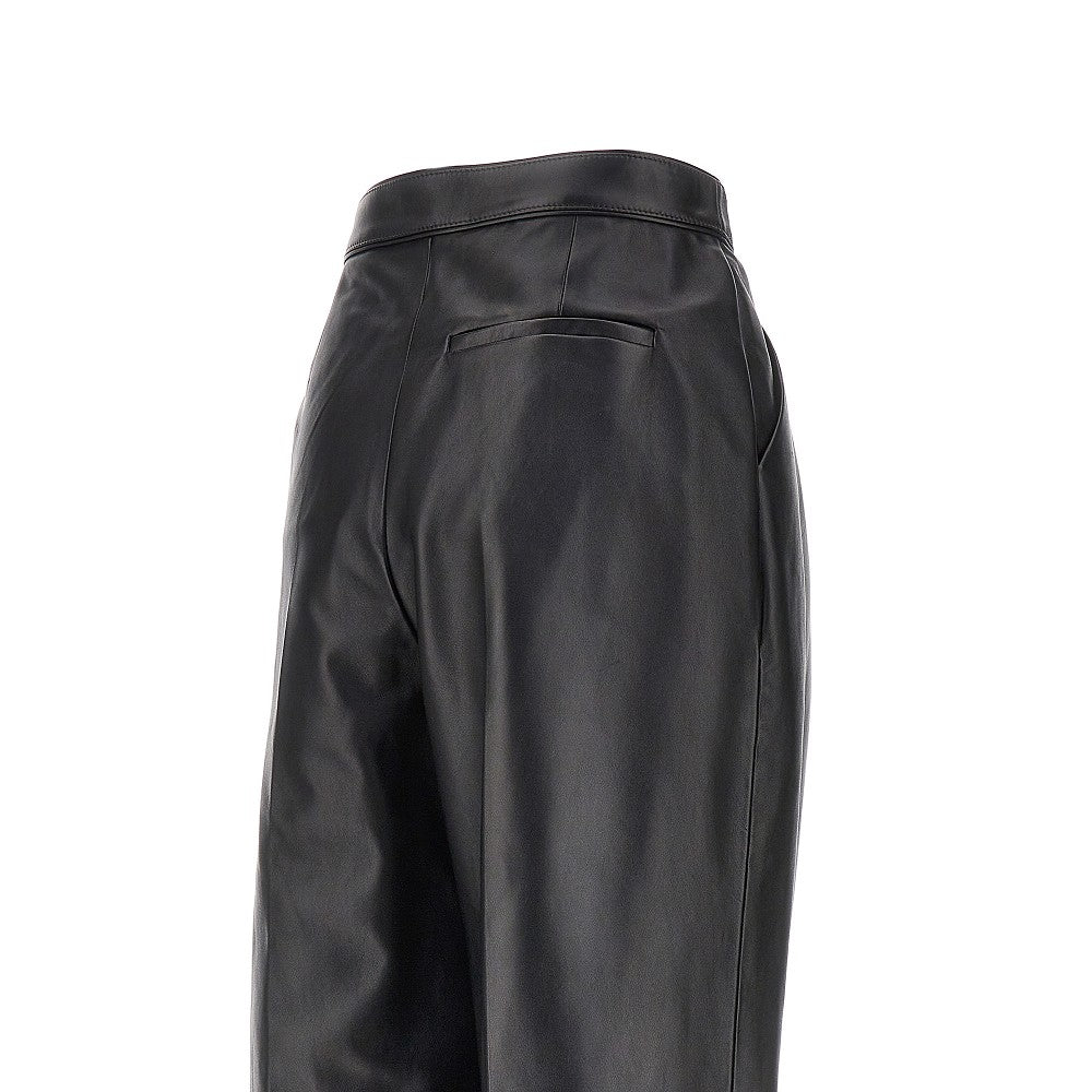 BOTTEGA VENETA Nappa leather pants with darts