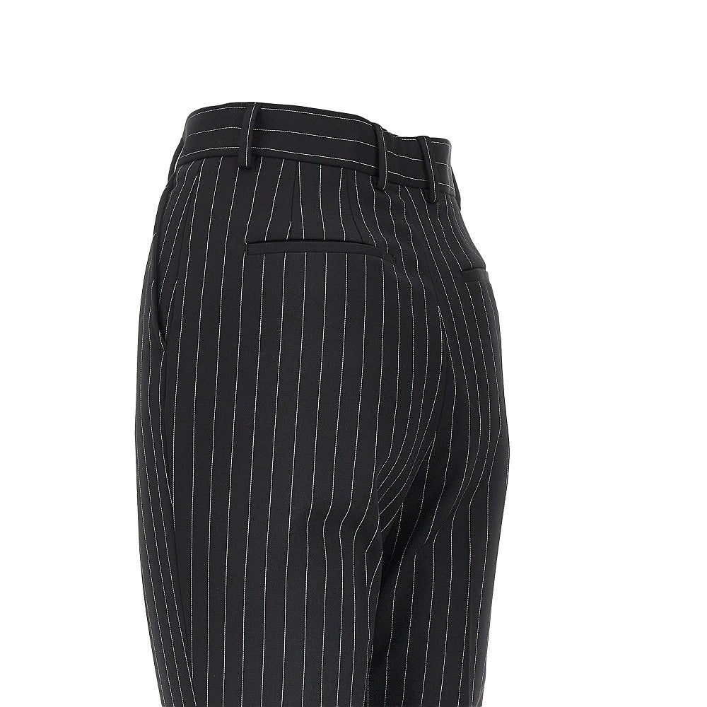 DOLCE&GABBANA Pinstriped stretch wool pants