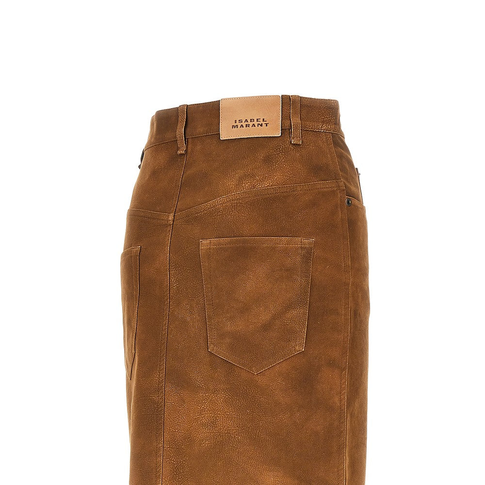 Marant Étoile 'Bisane' faux leather skirt
