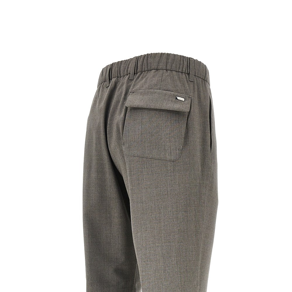 Herno Stretch liht wool pants with drawstring