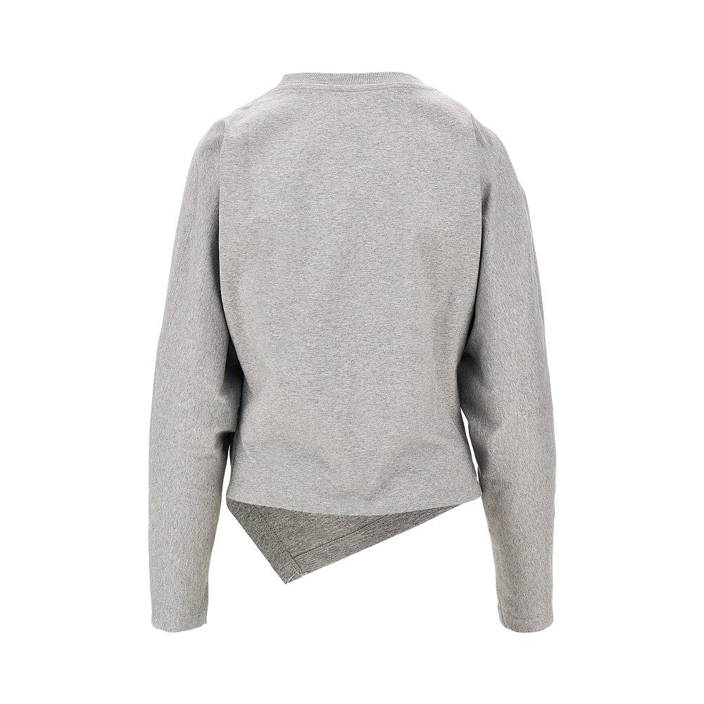 Ganni Draped stretch jersey T-shirt