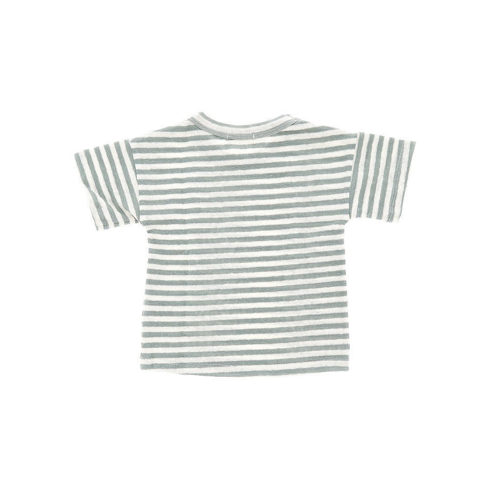 1 + in the Family Striped linen T-shirt