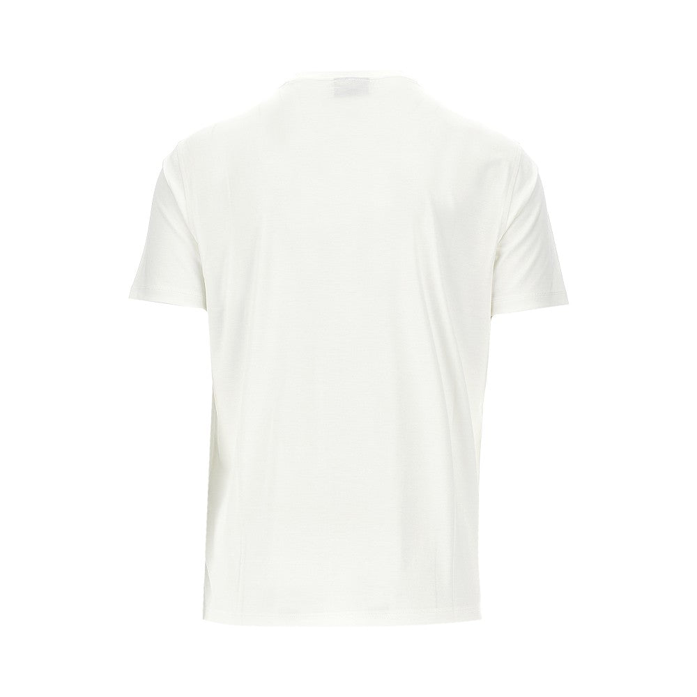 EMPORIO ARMANI Eagle embroidery modal-blend T-shirt