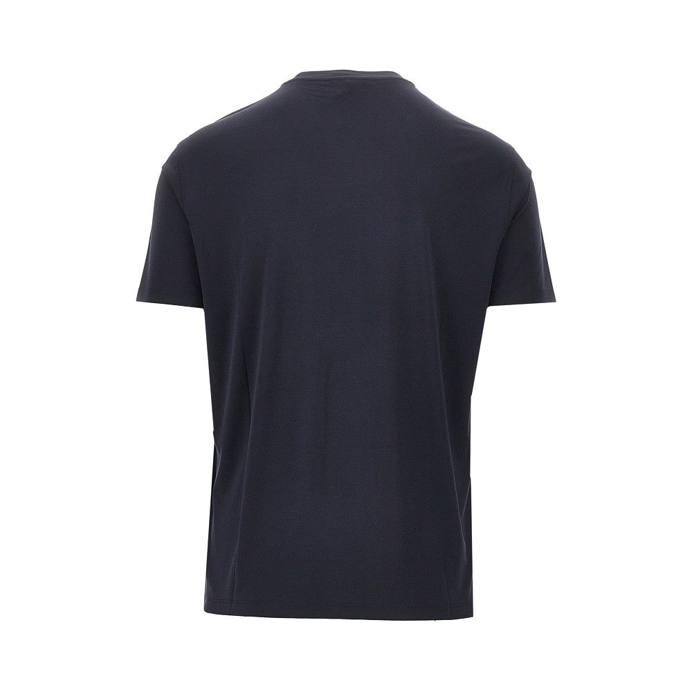 EMPORIO ARMANI Eagle embroidery modal-blend T-shirt