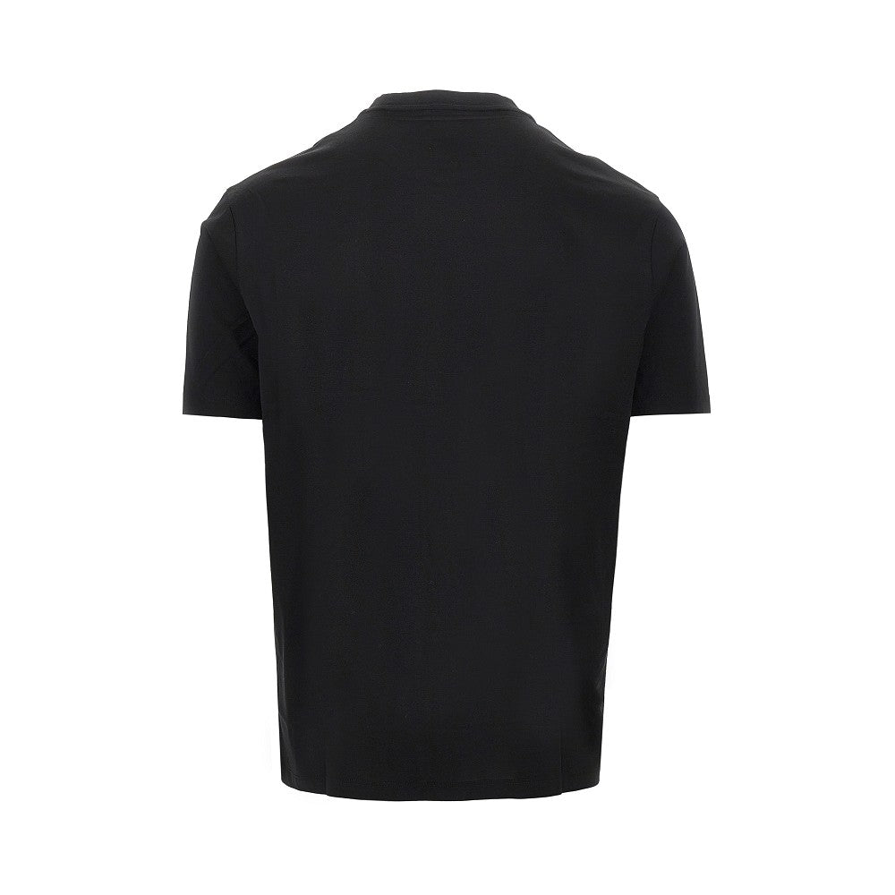 EMPORIO ARMANI Lyocell and cotton blend T-shirt with logo