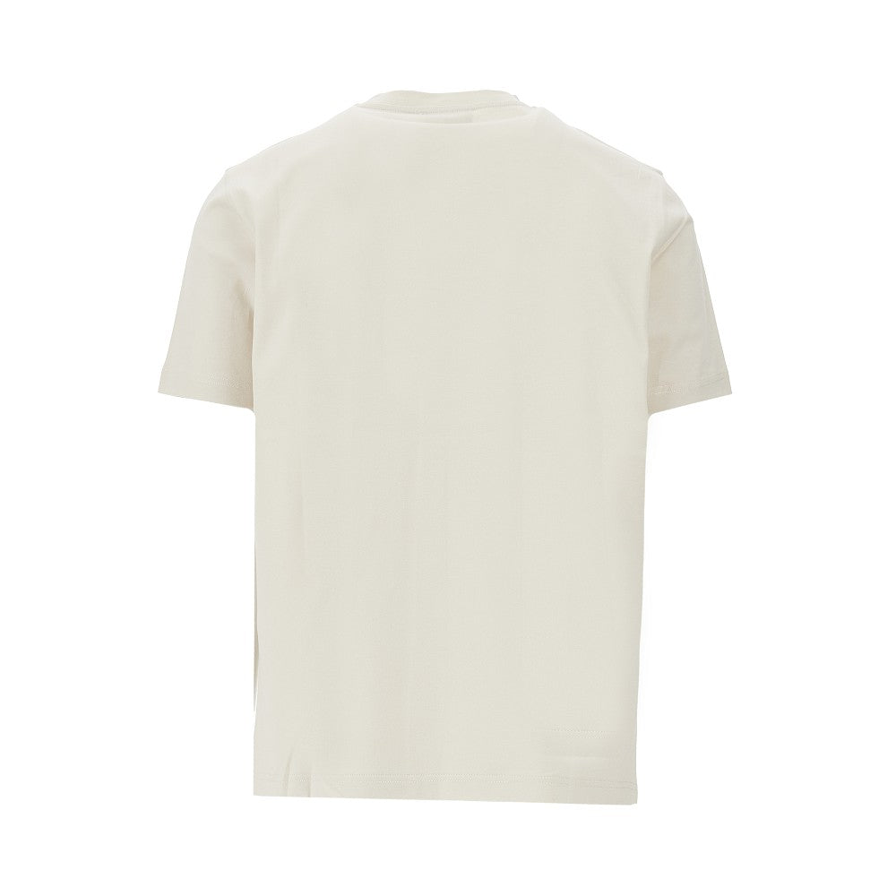 EMPORIO ARMANI Après cats and logo embroidery print T-shirt