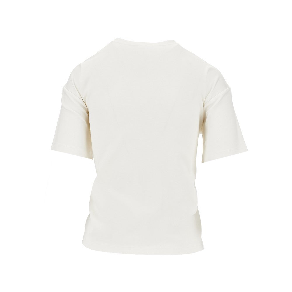 Emporio Armani Embroidered interlock jersey T-shirt