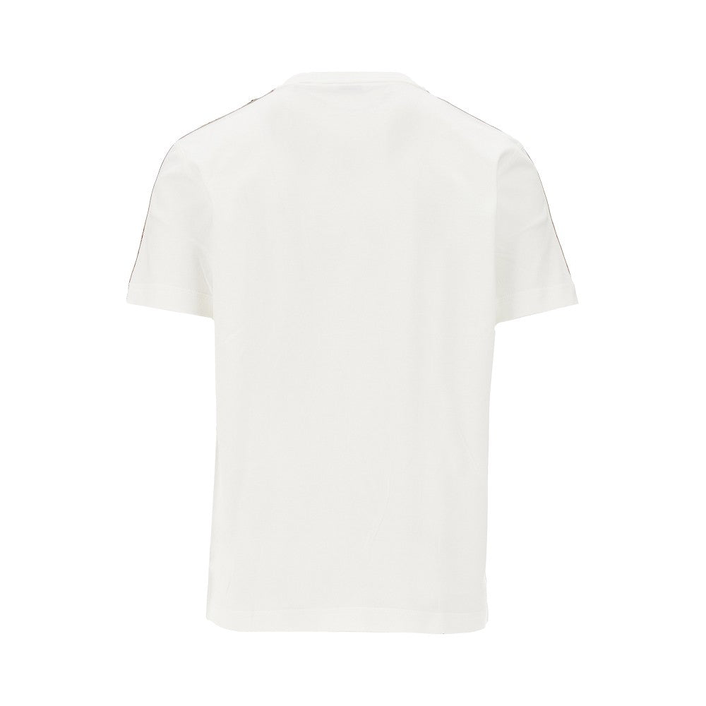 BURBERRY T-shirt with Check trimmings