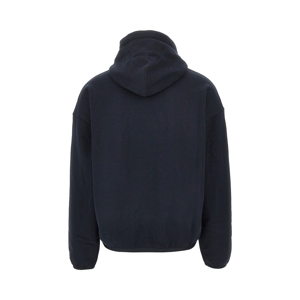 EMPORIO ARMANI Cotton and silk hoodie