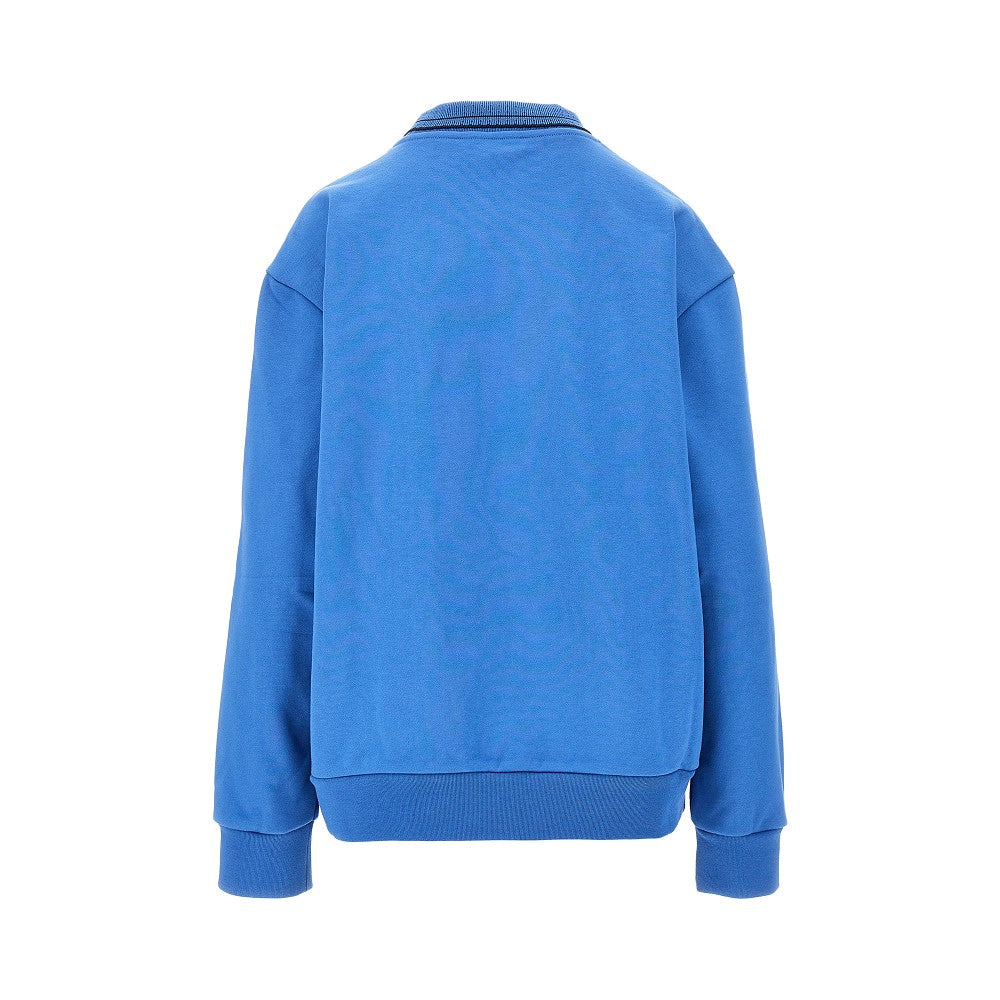 MIU MIU Cotton sweatshirt with scalloped collar