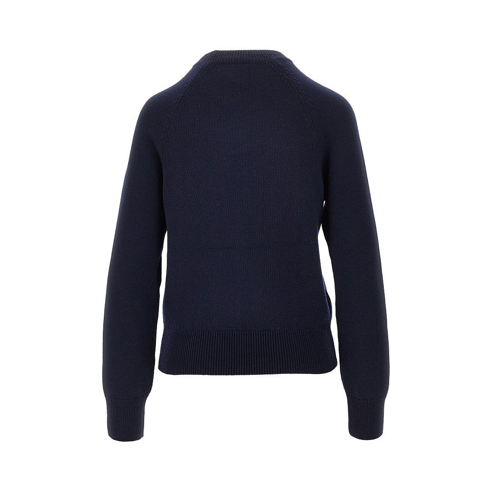 A.P.C. Terry-stitch logo wool sweater