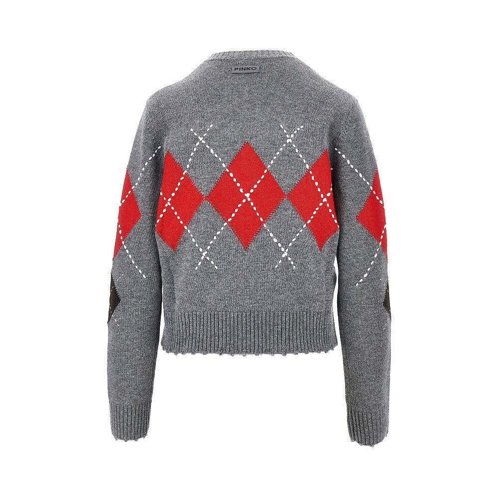 PINKO Wool and cashmere knitted cardigan