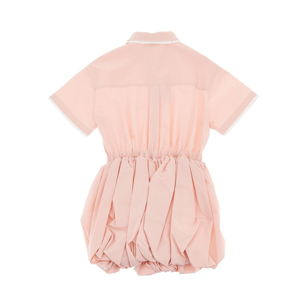 FENDI Cotton poplin baloon mini dress