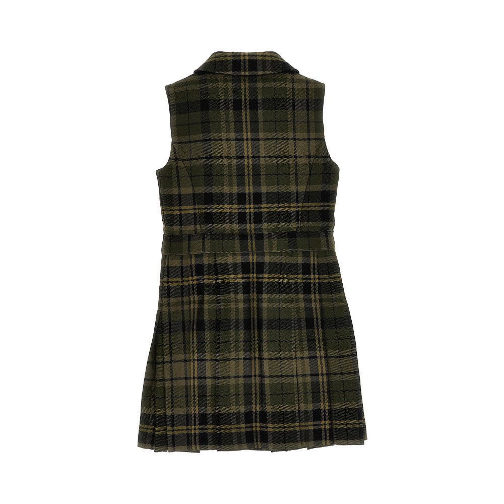 Fendi Check flannel mini dress