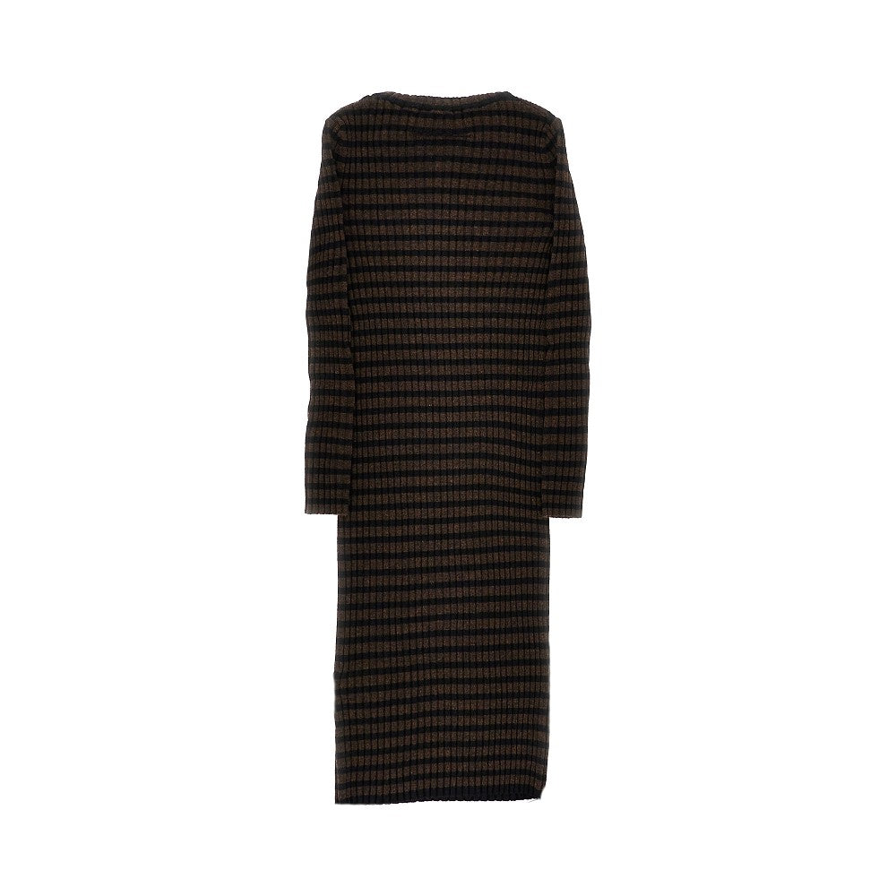 MM6 Maison Margiela Knitted mini dress with striped motif