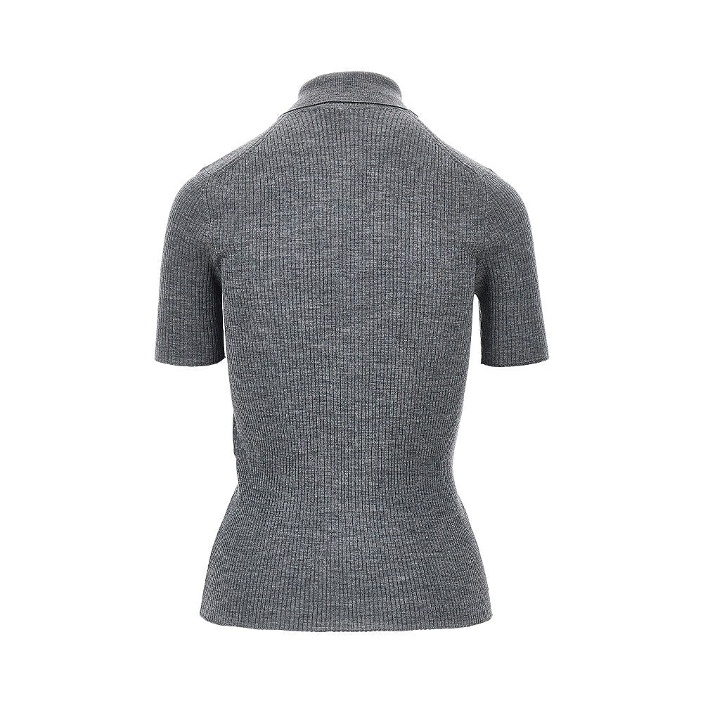 FENDI Ribbed knit polo shirt