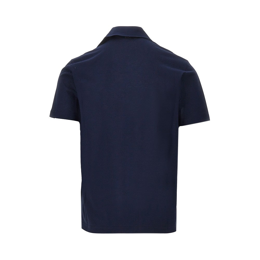 Herno Crepe voile jersey polo shirt