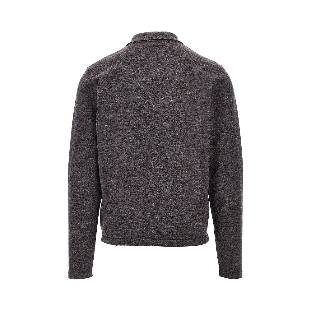 Lemaire Mouliné knitted polo shirt