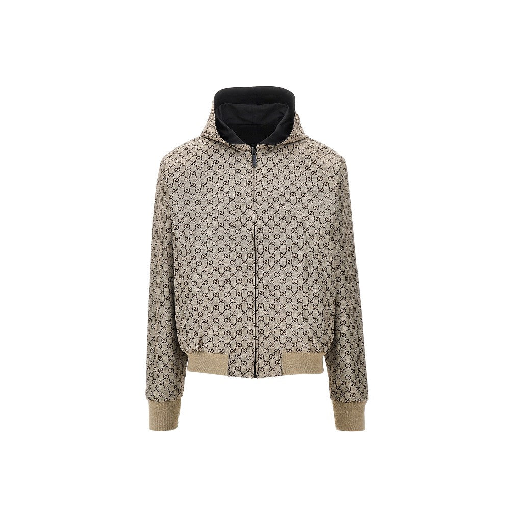 GUCCI Cotton and GG nylon reversible jacket