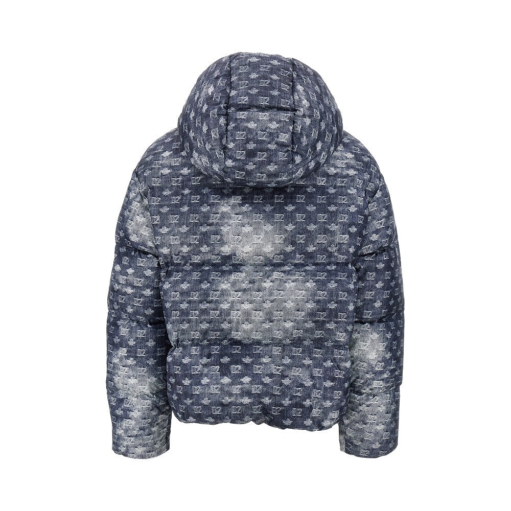 DSQUARED2 Denim-effect printed down jacket