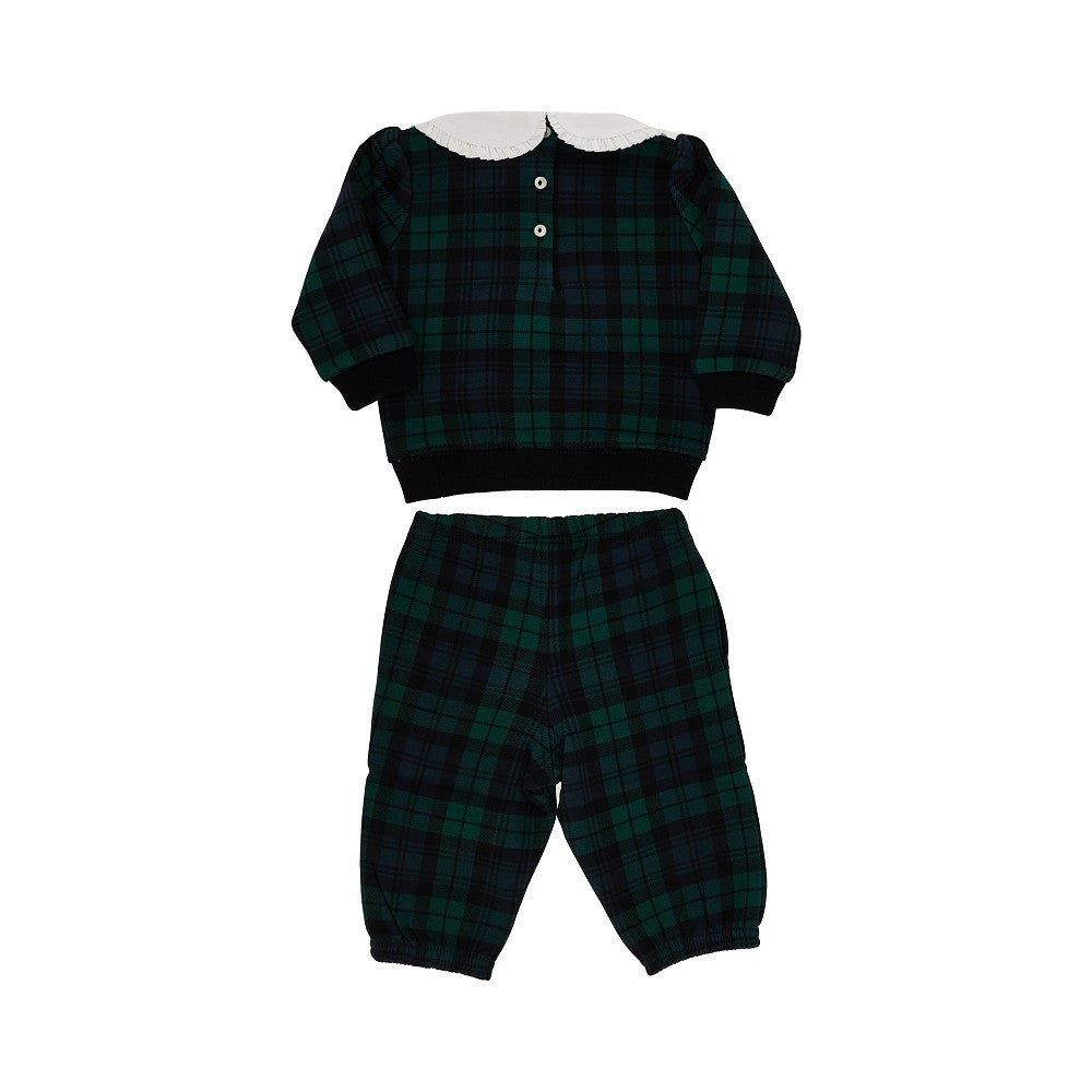 Ralph Lauren Tartan jersey two-piece set