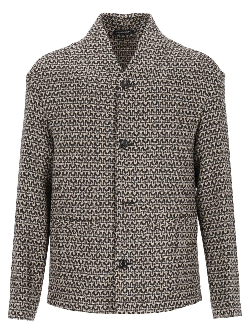 Emporio Armani Unstructured Wool Jacket - Multi