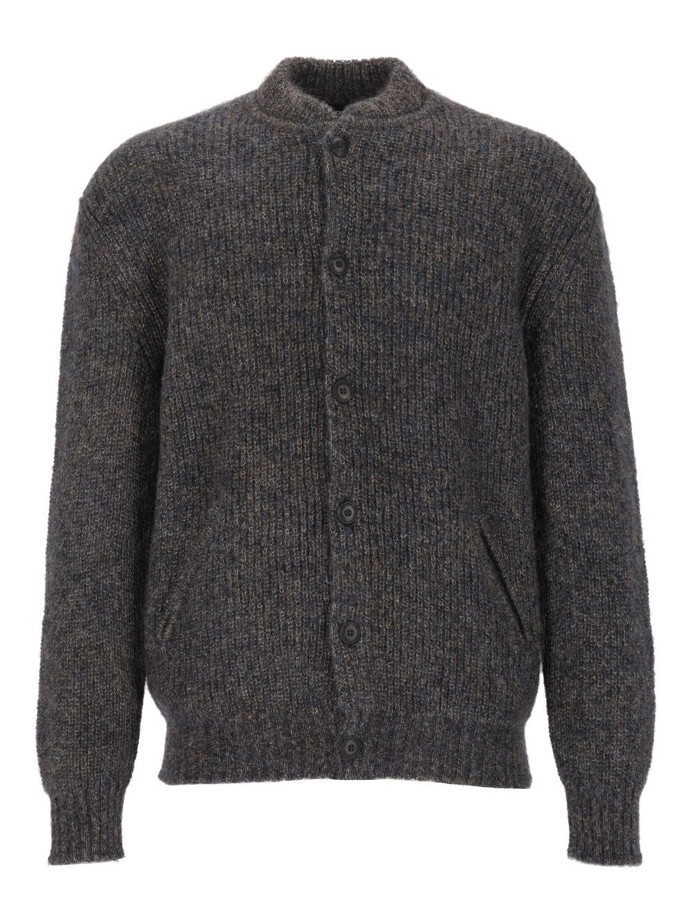Giorgio Armani Mohair Blend Cardigan - Grey