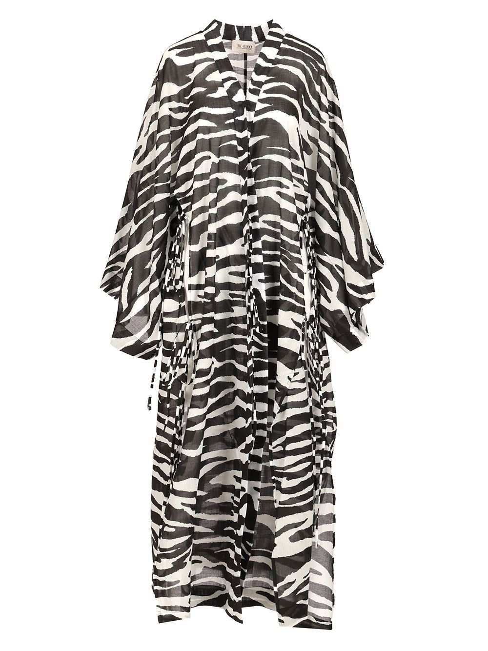 The Attico Zebra Print Caftan - Animal Print