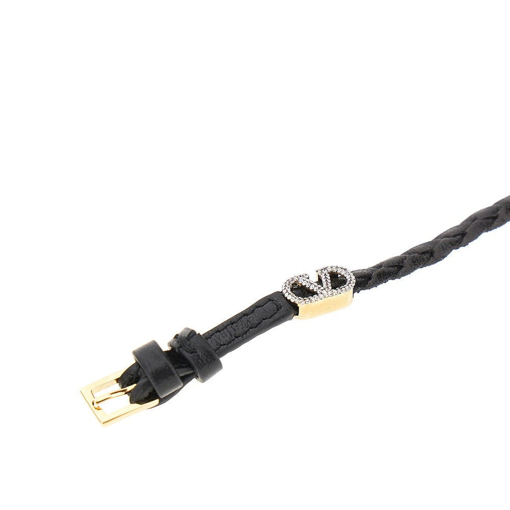 VALENTINO GARAVANI VLogo Signature' leather bracelet