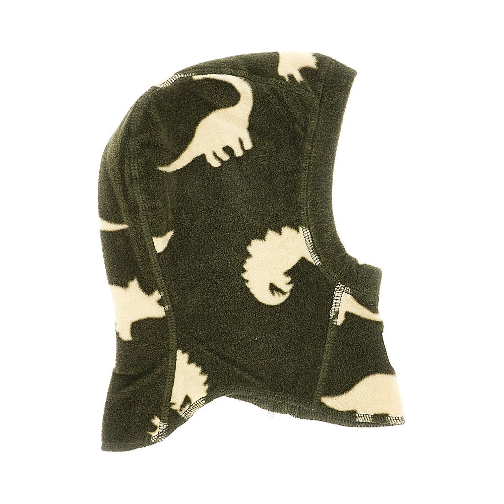 Konges Slojd Fleece balaclava with Dinosaurs motif