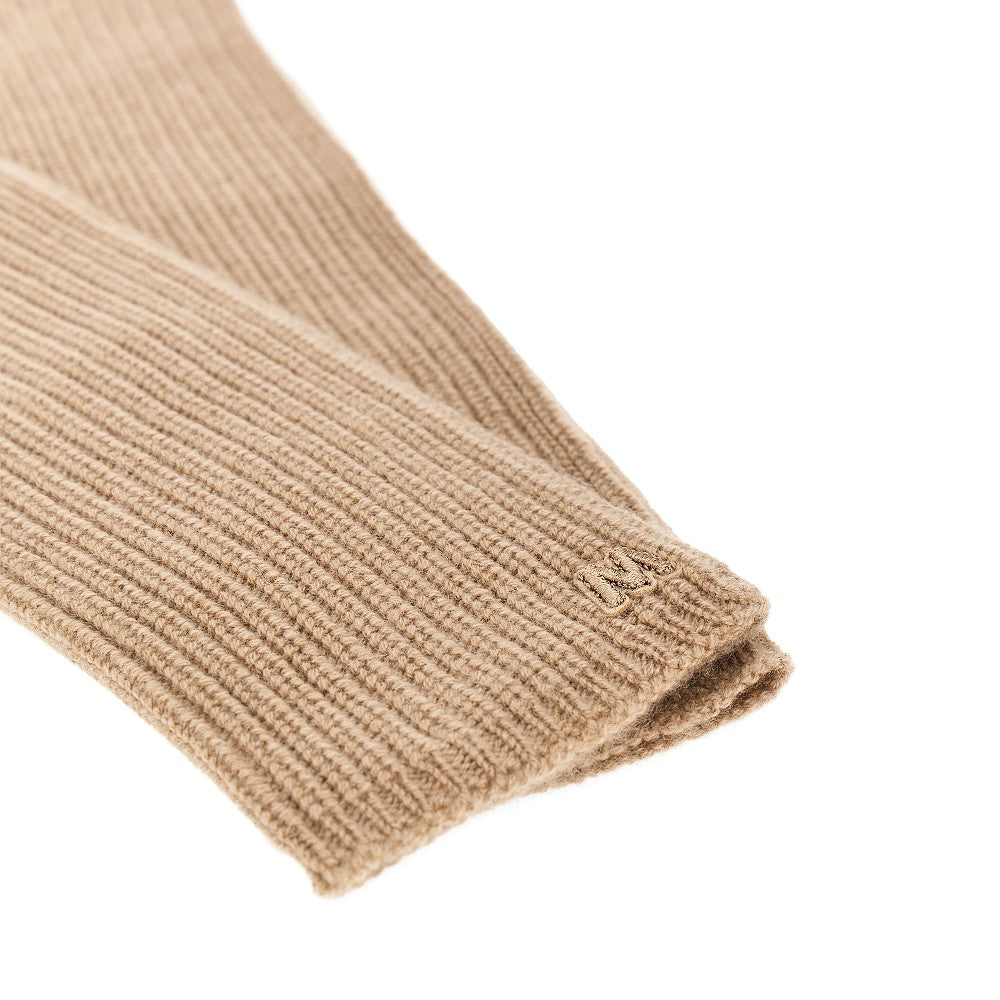 Weekend Max Mara Long cashmere gloves with embroidery