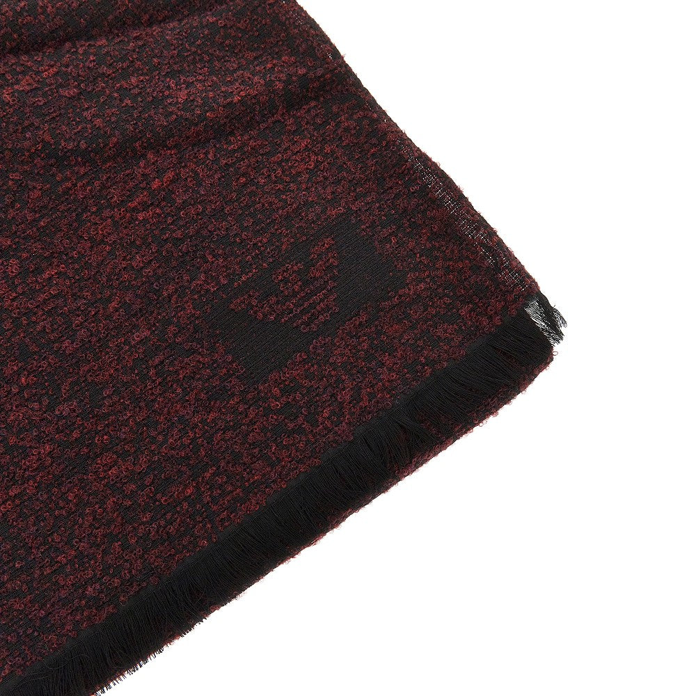 EMPORIO ARMANI Bouclé wool blend scarf