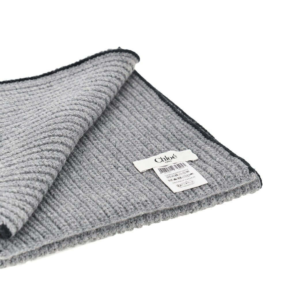 Chloé 'Chloé Encoeur' wool and cashmere scarf