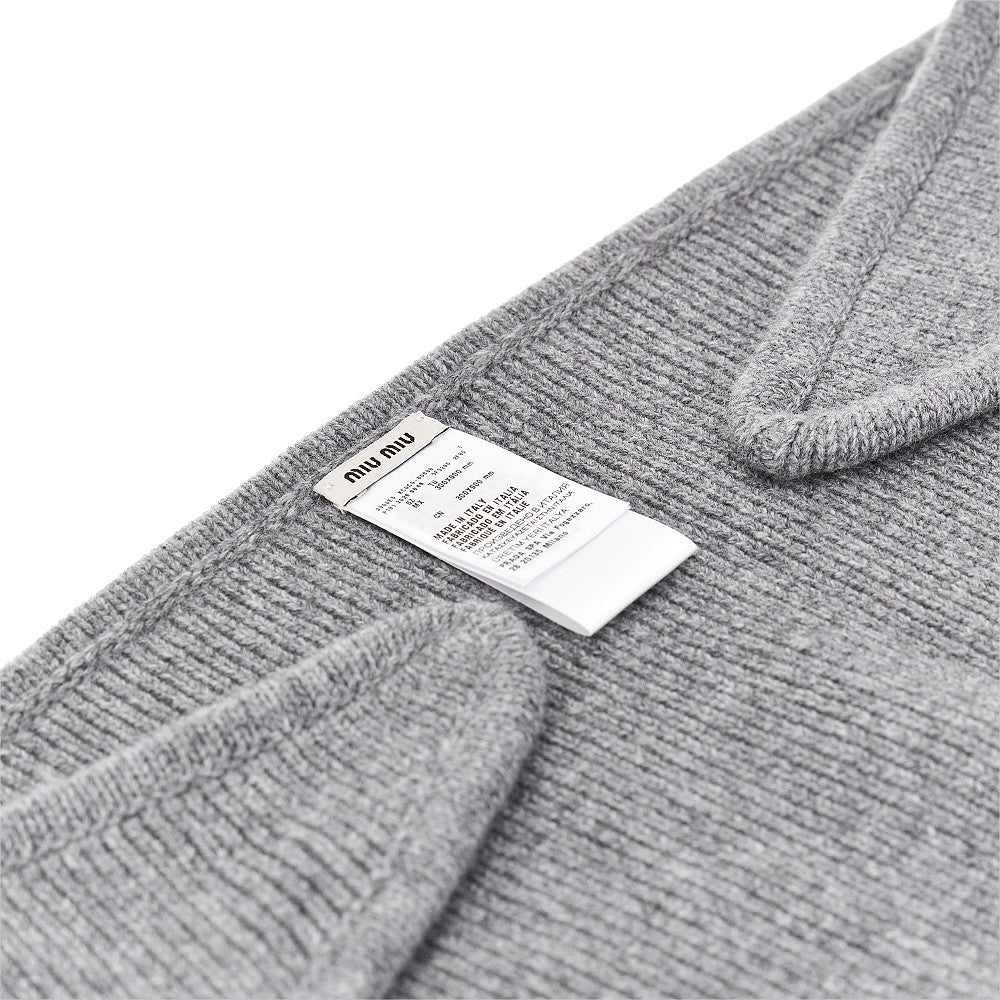 MIU MIU Cashmere and virgin wool scarf