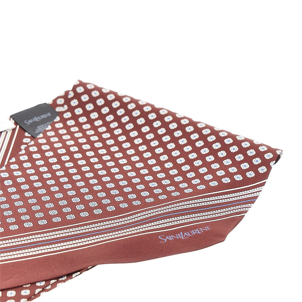 SAINT LAURENT Silk twill lavalliere scarf
