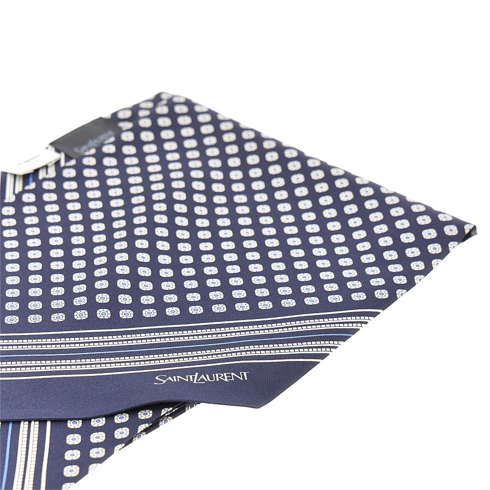 SAINT LAURENT Silk twill lavalliere scarf