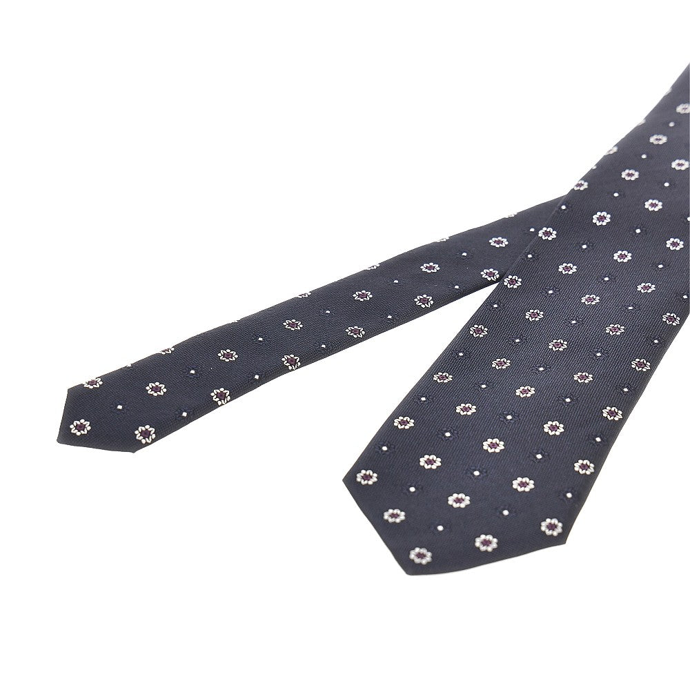 SAINT LAURENT Silk jacquard necktie