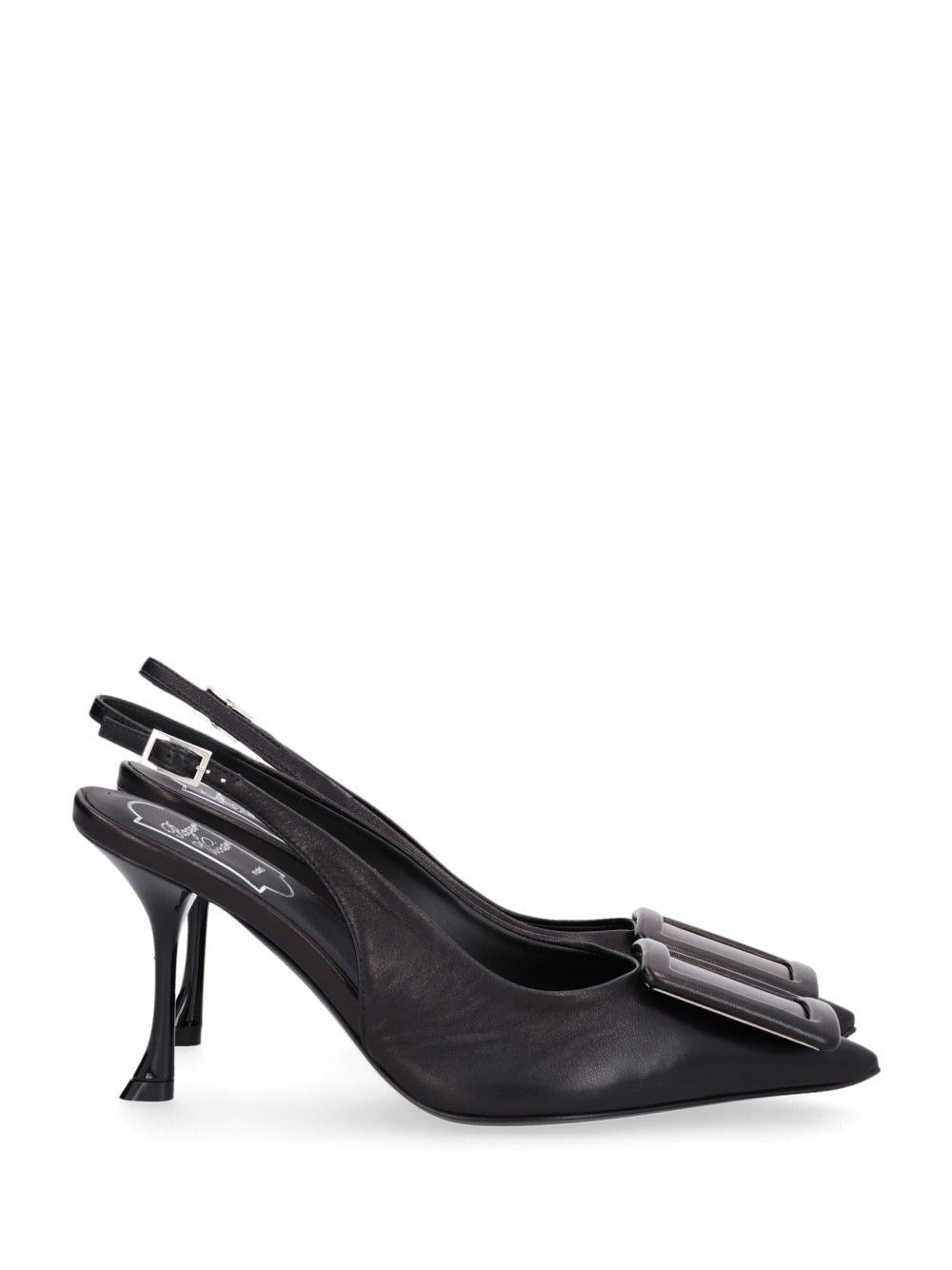 Roger Vivier Sling Back "Viv' In The City" - Black