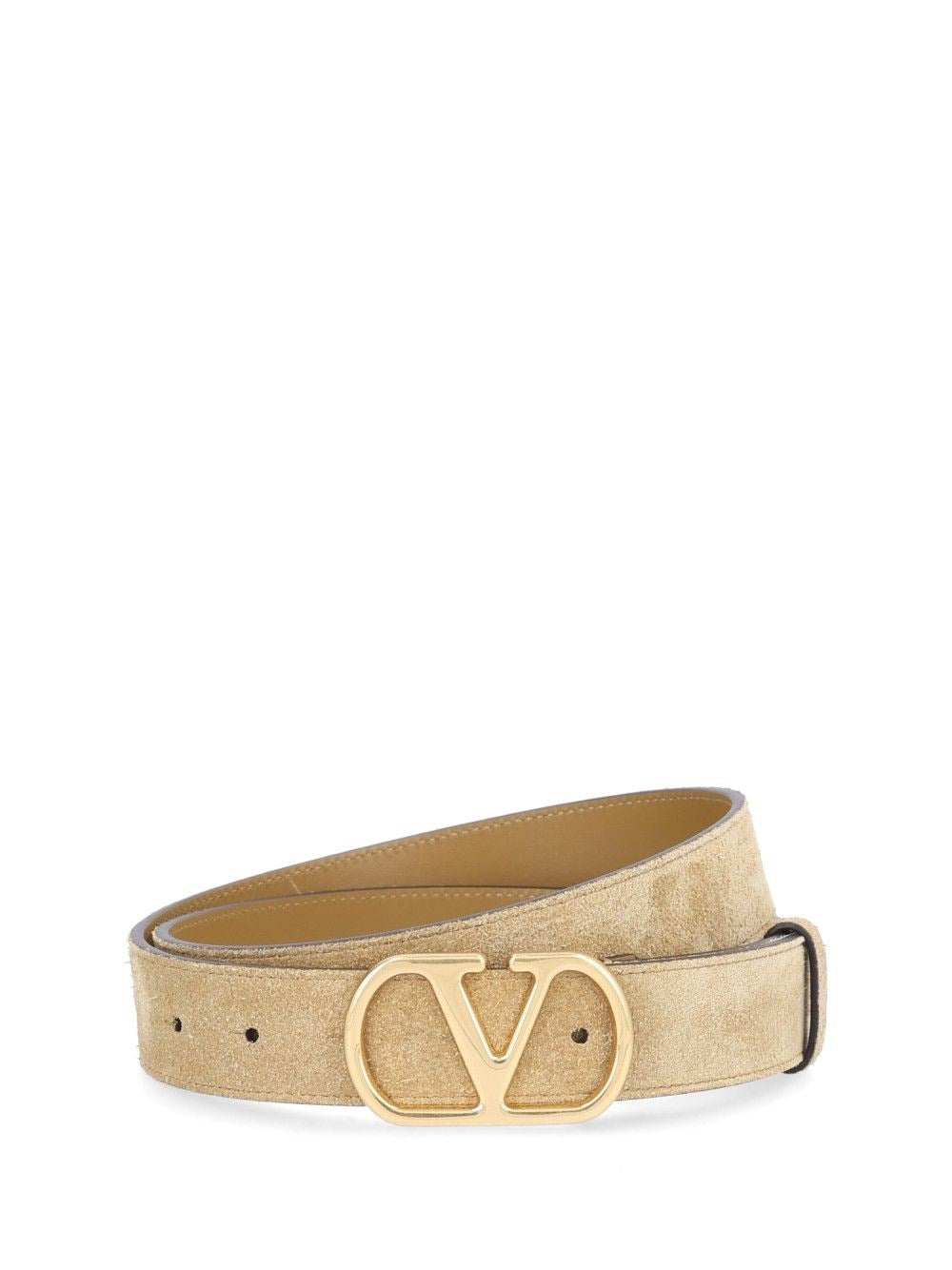 Valentino Garavani "Vlogo Signature" Belt - Beige