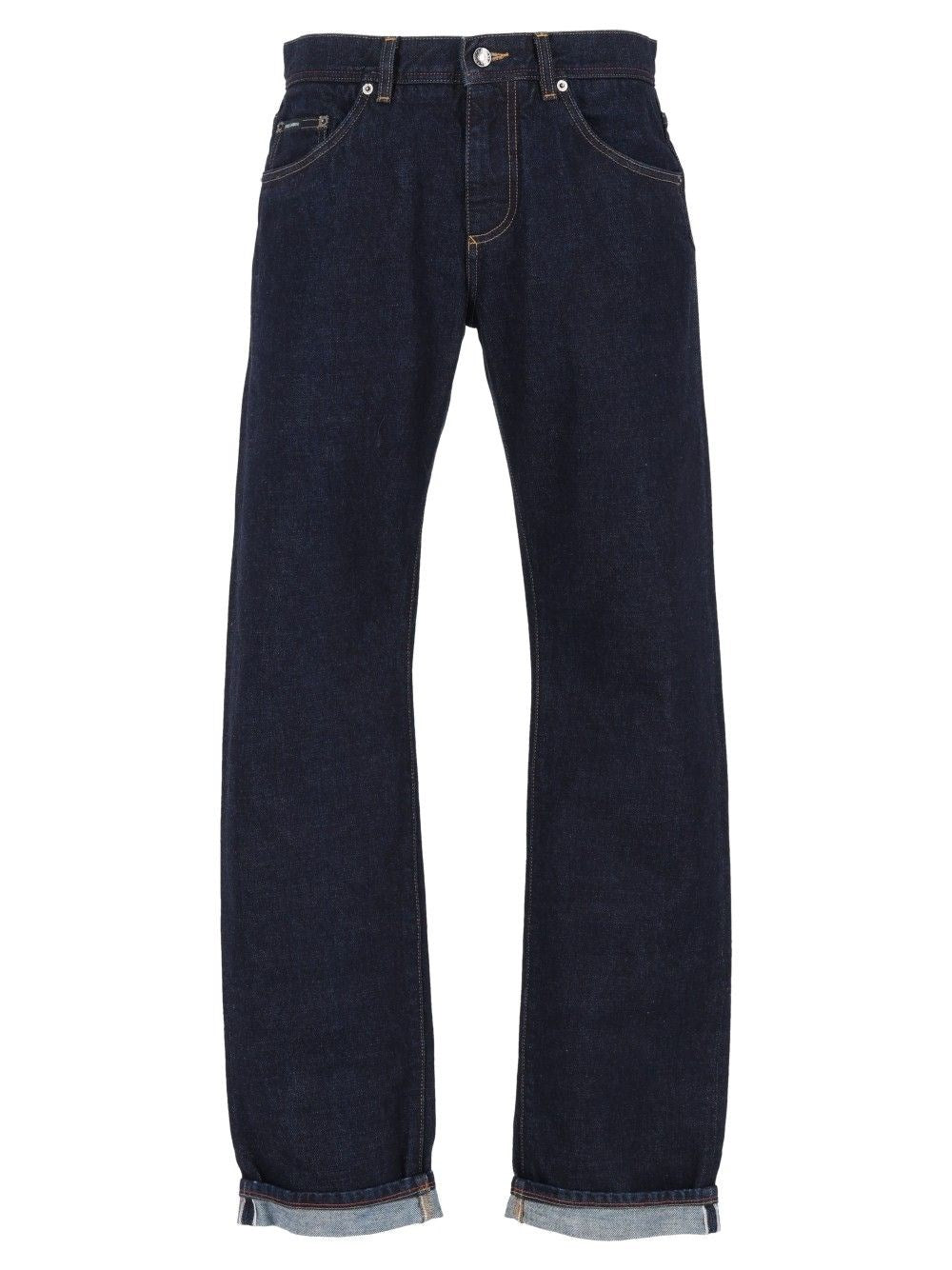 Dolce & Gabbana Jeans With Embroidery - Blue