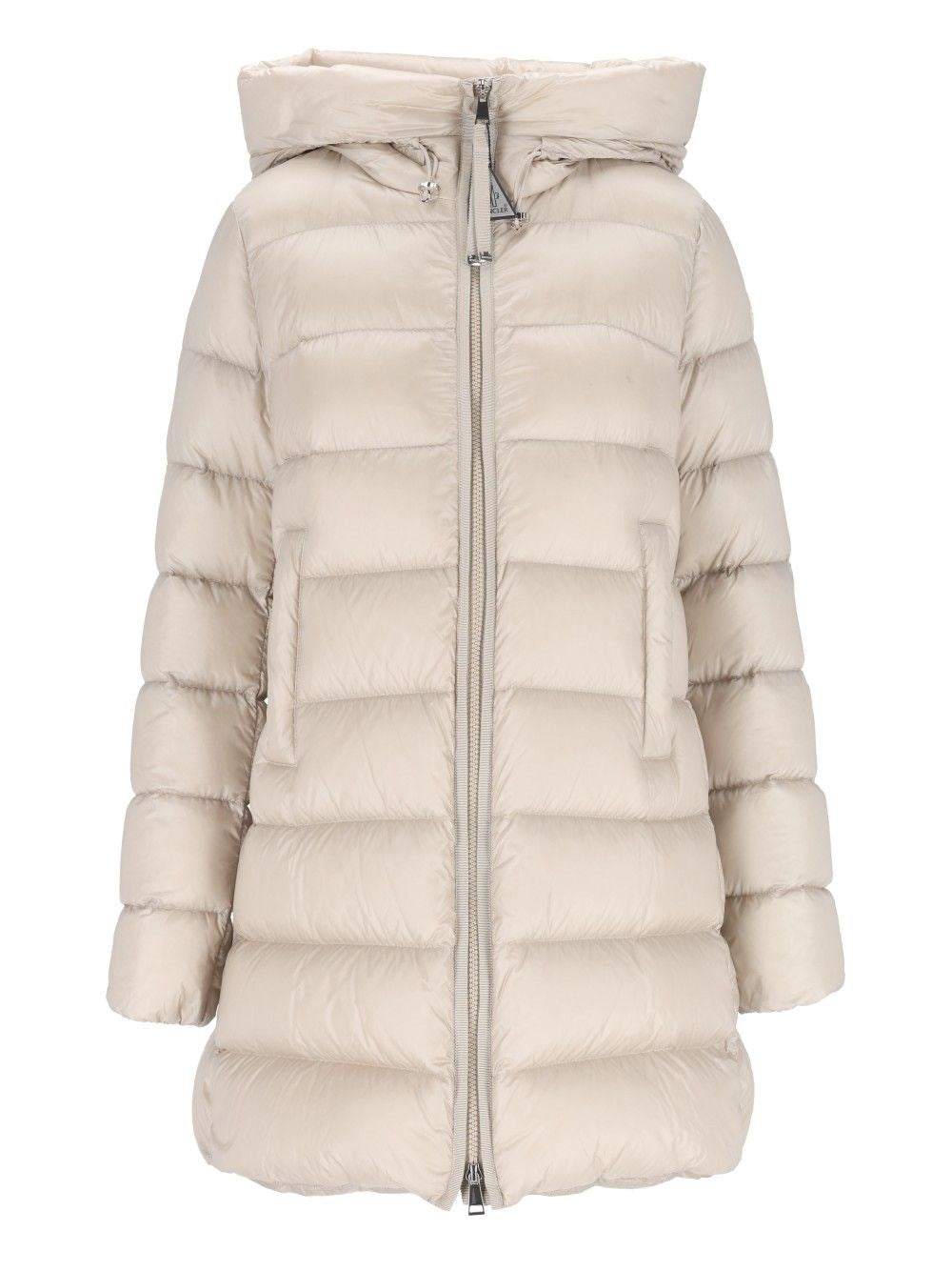 Moncler "Suyenne" Midi Down Jacket - White
