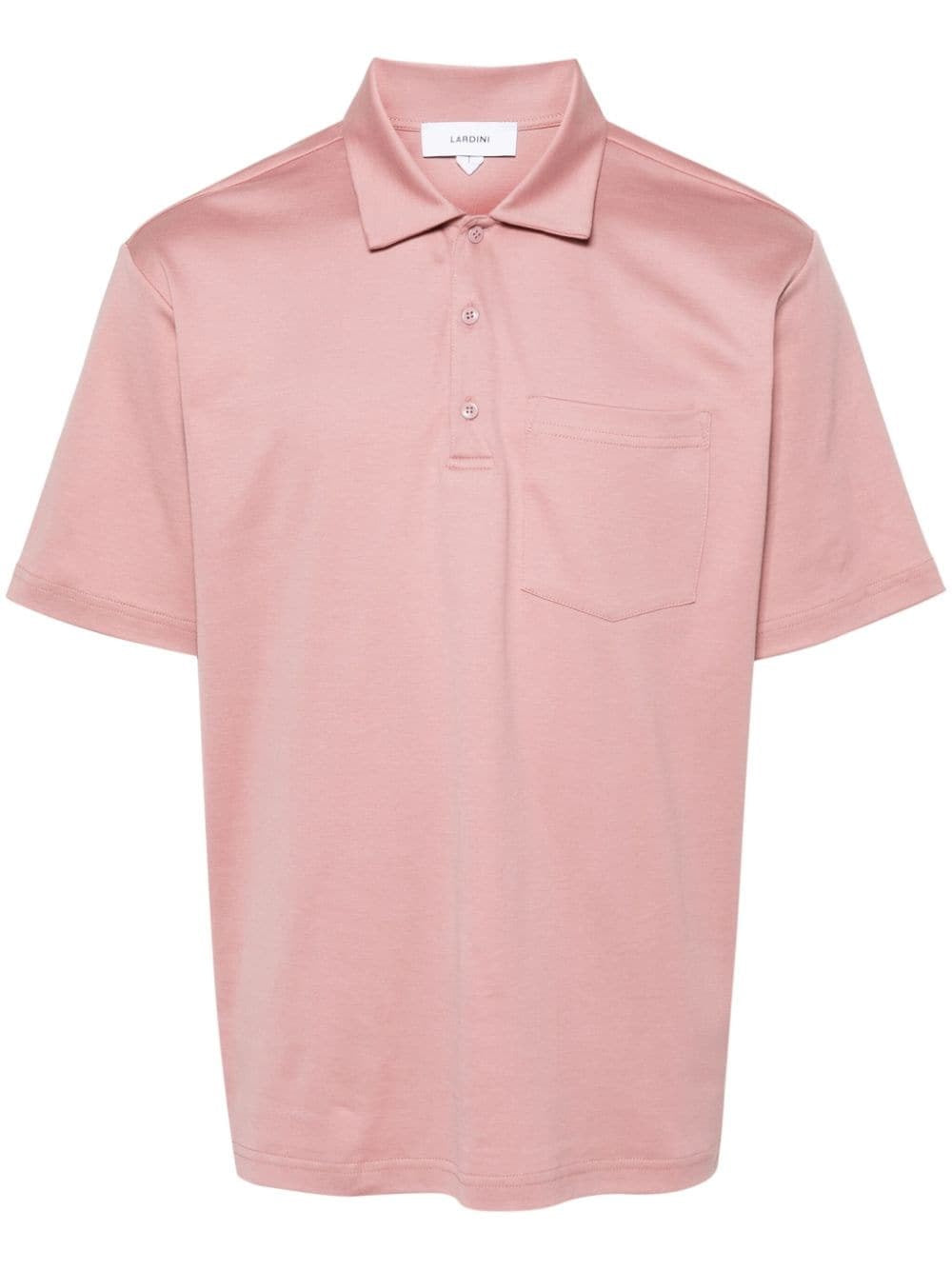 Lardini Cotton Polo Shirt With Pocket - Brown