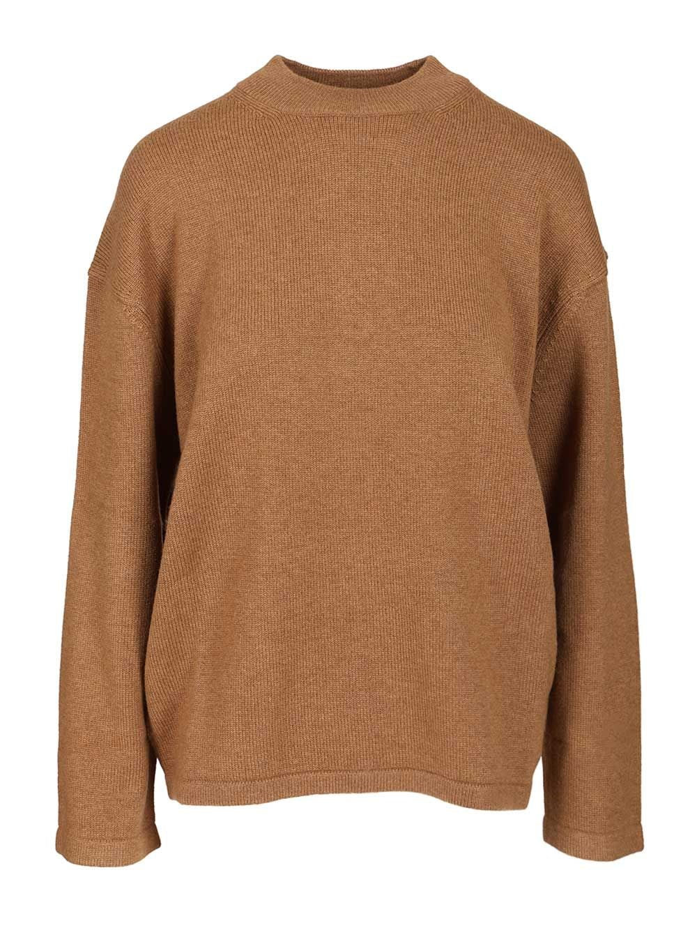 Studio Max Mara "Pisano" Cashmere Blend Sweater - Brown