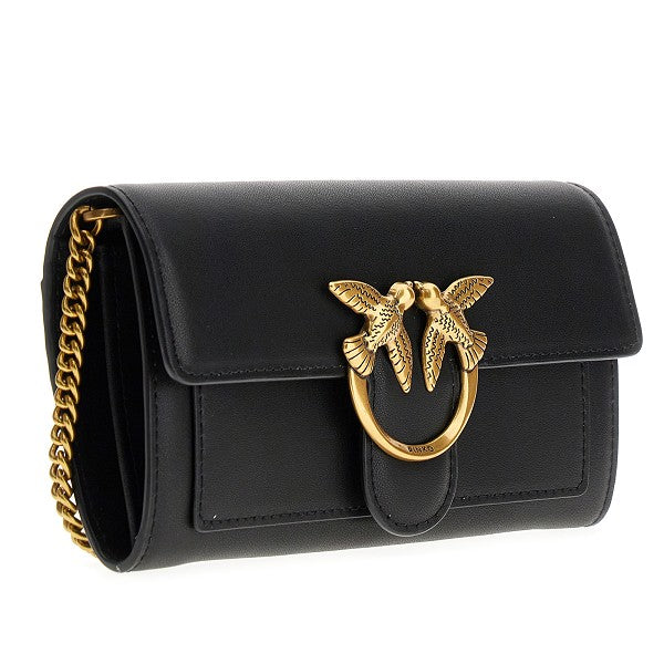 PINKO Love Bag One leather clutch