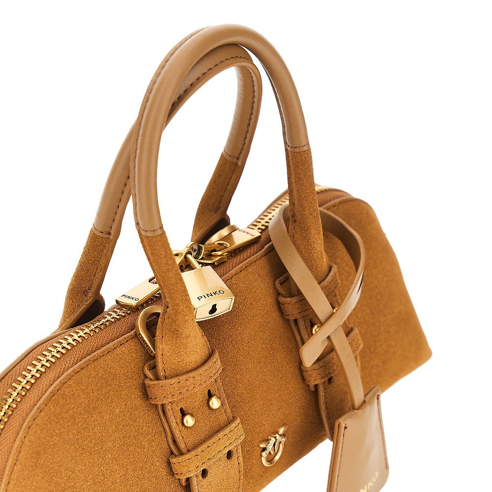 PINKO Suede leather small 'Escape Bag' bag