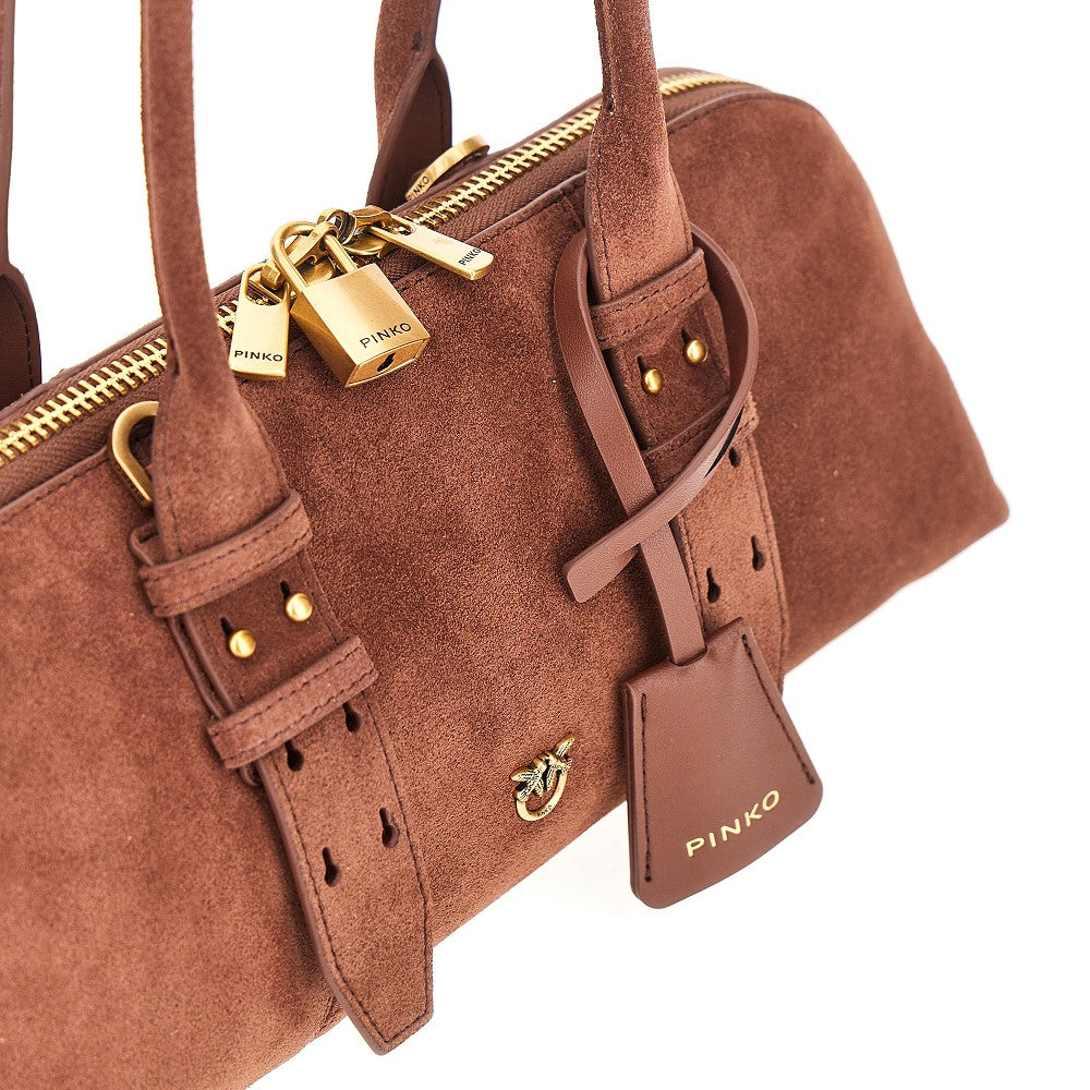 PINKO Suede large 'Escape Bag Horizontal' bag